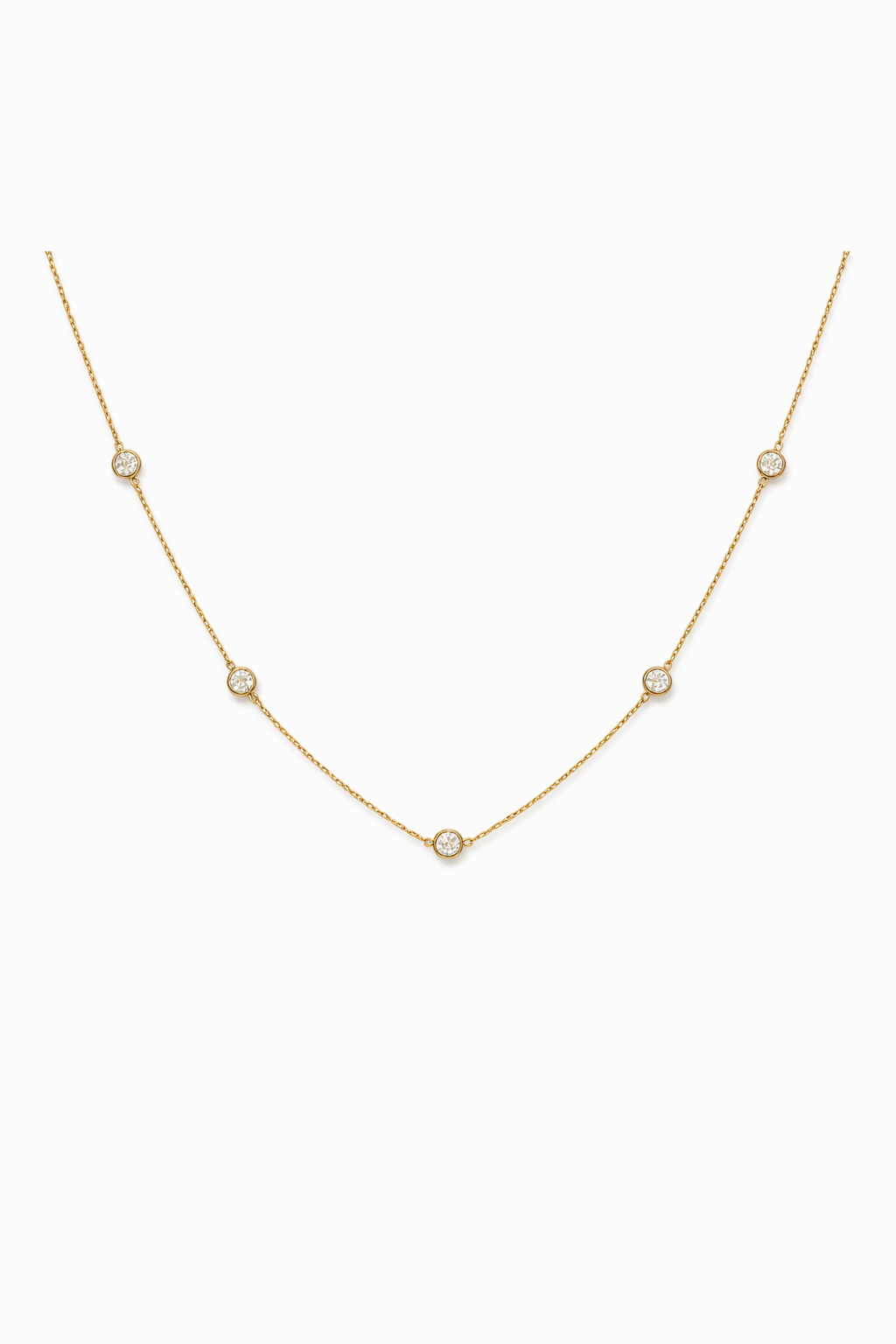 colgante de oro amarillo con corte diamante