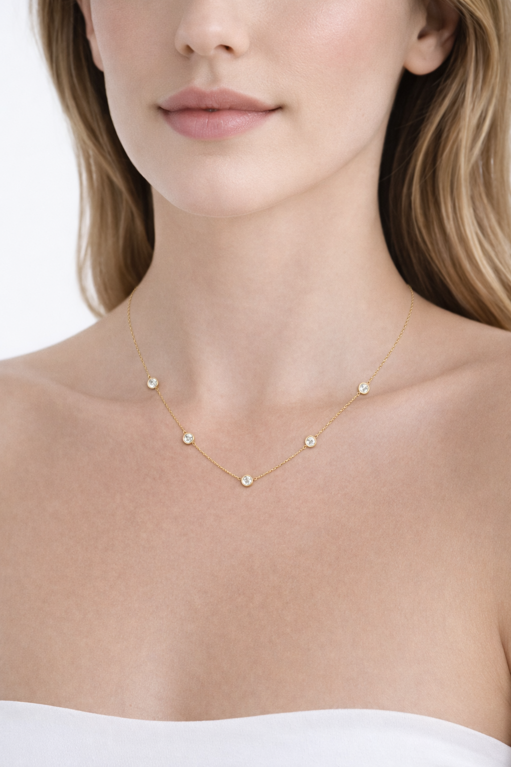 colgante de oro amarillo con corte diamante