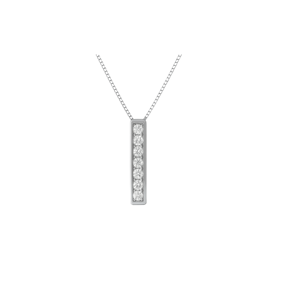 Colgante de Diamantes  en Oro blanco 18K